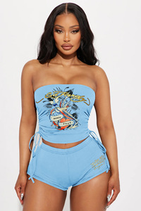 Ensemble short et haut bandeau imprimé pour femme, style transfrontalier Europe-Amérique, collection 2026 - Product Image 6