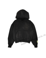 Sweatshirts à capuche décontractés pour hommes et femmes en coton épais, délavés au soleil, vintage, délavés à l'acide, personnalisés