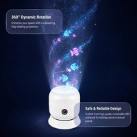 Projecteur LED Ciel Étoilé Océanique 360° °   Lampe de nuit dynamique rotative à branchement USB pour chambre d'enfant, compagnon de sommeil