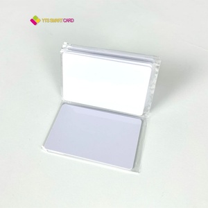 YTS Factory Price PVC Waterproof Plastic Gift Membership White <b>Blank</b> Plain Card - Product Image 6