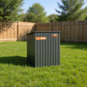 Caseta para Perros de Acero Galvanizado Antracita, 84.3 x 341.3 x 71.3 Pulgadas, Impermeable, para Exteriores, para Razas Grandes - Product Image 2