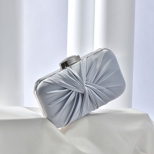 New Designer Multi Color Square Convertible Silk Satin <b>Wedding</b> Party Dual Use Shoulder <b>Clutch</b> Women Formal Wear Gold <b>Clutch</b> - Product Image 2