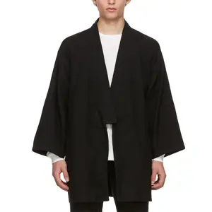 OEM Men Long Sleeve Kimono Style Coat Cardigan