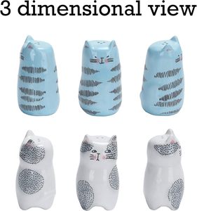 Salière en céramique Cartoon Cat Poivrière Passe au <span class=keywords><strong>lave</strong></span>-<span class=keywords><strong>vaisselle</strong></span> et au micro-ondes - Product Image 3