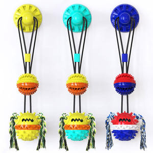 Toptan ses vantuz köpek diş fırçası taşlama topu köpek oyuncak taşlama köpek malzemeleri Pet çiğneme oyuncağı - Product Image 1