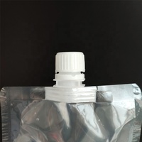 Pochette souple transparente personnalisée de haute qualité avec bec verseur pour emballage de boissons liquides