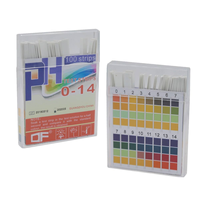 Bandelettes de test de pH 0-14 en gros, papier indicateur pour urine et salive, kits de test d'acidité et d'alcalinité, papier de test de l'eau, test de l'acide et de l'alcalin, 100 bandelettes
