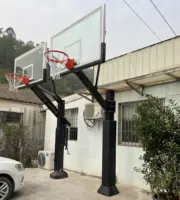 Aro de baloncesto personalizado para exteriores, fijo, altura ajustable, en el suelo, a la venta