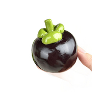 Palla Antistress Sonora a Forma di Mangostano Croccante, Giocattolo Sensoriale con Suono Controllato dal Suono per Alleviare lo Stress