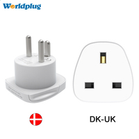 Adaptateur de prise de voyage de puissance de prise de sortie de ca de royaume-uni, convertisseur d'adaptateur de chargeur de voyage à 2 broches