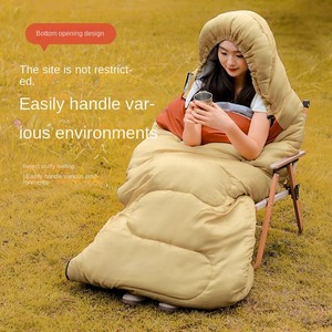 Sacco a pelo per tenda da campeggio per adulti, per tutte le stagioni, uso generale, invernale, ispessito, resistente al freddo, singolo, portatile - Product Image 2