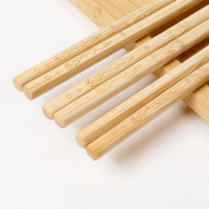 Paquete de 10 pares de palillos, palillos de bambú para catering comercial al por mayor, palillos de bambú carbonizados, sin pintar y - Product Image 2