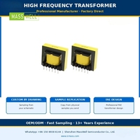 Transformateur de puissance à noyau de ferrite spécial haute fréquence personnalisé PQ3225 pour fours à micro-ondes et transformateurs de rappel de tension de téléviseurs