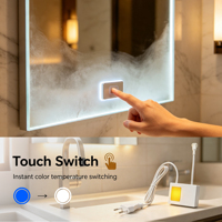 Interrupteur Tactile Intégré AC110-240V 200W pour Détecteur de Présence dans les Miroirs, Distance de Détection 6mm pour Miroir de Salle de Bain Anti-Buée