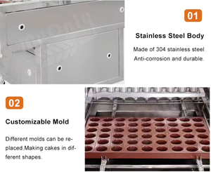 Línea <span class=keywords><strong>de</strong></span> producción automática <span class=keywords><strong>de</strong></span> magdalenas, máquina Industrial para hacer pasteles - Product Image 4