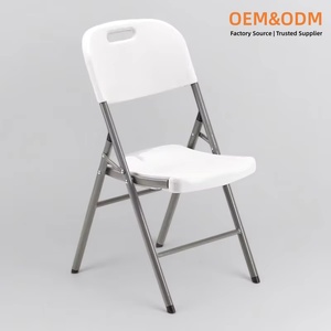 Sillas Plegables de Resina Blanca de Alta Calidad, <span class=keywords><strong>Muebles</strong></span> Modernos Portátiles para Exteriores, para Eventos y Parques, Venta al Por Mayor de Fábrica, OEM - Product Image 1