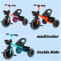 Adorable mini-vélo unisexe pour enfants, tricycle en plastique pour enfants de 5 à 7 ans, jouet à roulettes, vente à prix réduit en Chine