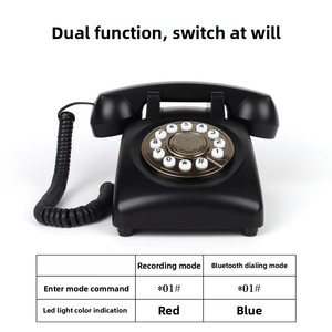 <span class=keywords><strong>Téléphone</strong></span> rétro pour livre d'or audio de mariage avec Bluetooth, enregistreur de messages <span class=keywords><strong>vintage</strong></span>, <span class=keywords><strong>téléphone</strong></span> <span class=keywords><strong>fixe</strong></span> pour la décoration de fête d'anniversaire - Product Image 4