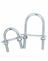 Vente en gros fabricant M2 Acier inoxydable 304 Finition zinc/lisse Boulon en U Vis en U Serre-câble en U Serre-tuyau en U Classe 8.8 GB