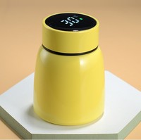 Botol Air Pintar Stainless Steel 300ml Termos Layar LED Digital Dinding Ganda Vakum Flask Terisolasi Mini Mug Kopi Air