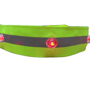 Cintura in vita a LED in poliestere per gilet da corsa sportiva con luce di sicurezza riflettente al Neon ad alta visibilità - Product Image 2