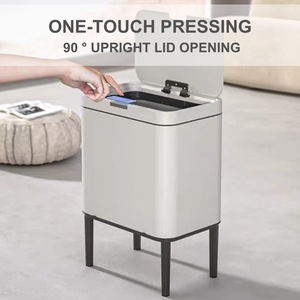 صندوق قمامة من ELPHECO سعة 30 لتر مضاد للرائحة ومضاد للانزلاق بغطاء ناعم ومفتوح دلو تخزين قائم عند القدم لغرفة النوم والمطبخ - Product Image 2