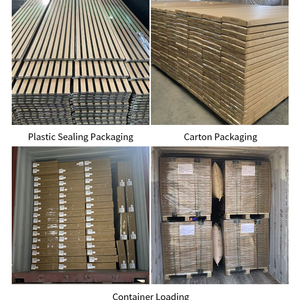 Painéis Acústicos de Madeira em MDF à Prova de Fogo e Água, Ecológicos e Isolantes Sonoros, Design 3D para Decoração de Interiores de Hotéis - Product Image 5