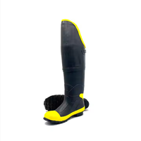 OEM/ODM bottes de sécurité en caoutchouc à bout en acier pour hommes imperméables et anti-choc pour le travail industriel chaussures minières de haute qualité