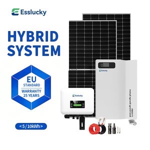 Sistema de Energía Solar Híbrido, Kit Completo Conectado a la Red de 6, 8, 10 y 12 kW para el Hogar - Product Image 5