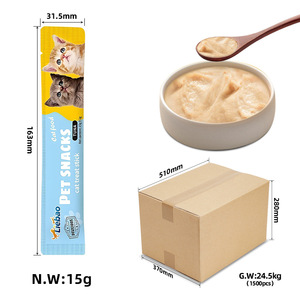 ขนมแมวเนื้อไก่ ทูน่า ปลาคอด รสชาติสดใหม่ โปรตีนสูง 15 กรัม/ชิ้น  สำหรับฝึกสัตว์เลี้ยง  ผลิตภัณฑ์จากซานตง - Product Image 4