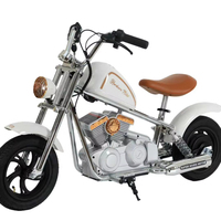 Çocuklar için Elektrikli Chopper Motosiklet Mini Cruiser Bisiklet Yüksek Gidonlu Krom Detaylı Yaylı Çatal 3-8 Yaşındaki Erkek Çocuklar İçin