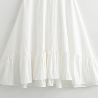 Robe longue élégante à taille haute, style vacances, sexy, à fines bretelles, fluide, personnalisation OEM avec échantillons pris en charge