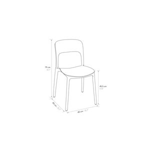 Luana <b>Chair</b> Set Of 4 <b>Pink</b> Polypropylene Indoor Outdoor Dining <b>Chairs</b> - Product Image 4