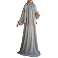 Lignes Modal Soft Loose Fit Gebeds Abaya Set Groothandel Abaya Khimar Gebeds 2-delige Set
