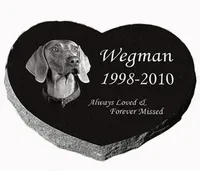 Pierre tombale pour animaux de compagnie en granit noir incurvée sur mesure, gravure au laser personnalisée, marqueur de tombe pour animaux de compagnie, pierre commémorative pour chien