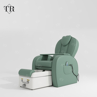 Offre Spéciale nouveau bassin en céramique de chaise de pédicure rose à dos inversé électrique avec fonction de surf léger adapté aux salons de manucure