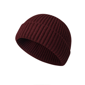 Bonnet <span class=keywords><strong>d</strong></span>'hiver tricoté avec LOGO personnalisé Mode hip hop couleur unie Bonnet tricoté tête de mort - Product Image 3