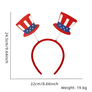 Hstyle Día <span class=keywords><strong>DE</strong></span> LA Independencia Diadema Sparkle Tassel Bandera americana Estrella Patriótica Diadema Cristal Rojo Blanco Azul 4 <span class=keywords><strong>de</strong></span> <span class=keywords><strong>Julio</strong></span> Regalos - Product Image 4