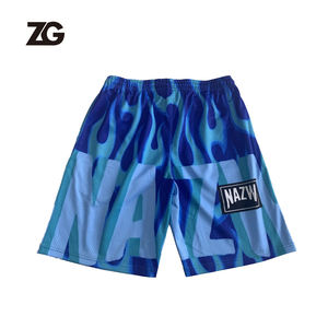 Gepersonaliseerde custom mesh basketbalshorts met sublimatieprint logo, polyester, heren basketbalshorts - Product Image 5