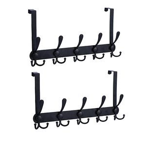 Wekis New Arrival 5 Móc Bạc Kim Loại Giá Áo Treo Quần Áo Hat Khăn Cho Nhà Bếp Phòng Tắm Trong Cửa Móc - Product Image 5