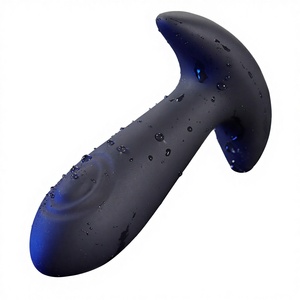 Silicone Double-Sided Tapping <b>Vibration</b> <b>Remote</b> <b>Control</b> Massager Multi-Frequency Clitoral Anal Plug 100% Waterproof Real Touch - Product Image 3