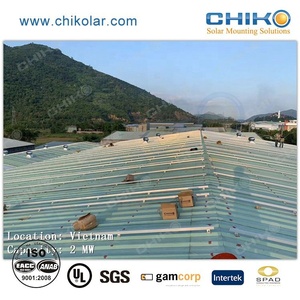 Wanhos năng lượng mặt trời <span class=keywords><strong>PV</strong></span> Bảng điều khiển gắn nhôm đường sắt cho mái nhà gắn hệ thống năng lượng mặt trời - Product Image 6