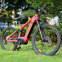 Vélo électrique VTT en fibre de carbone 1000w 1200w à entraînement moyen 29 48v 52v 15Ah 17.5Ah