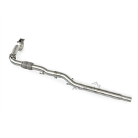 Knalpot Performa SS304 Insulation Downpipe Head untuk Volkswagen Polo GTI 1.4T 2010-2014 Mobil Setir Kiri Peningkatan Tenaga