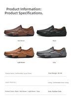 Chaussures pour hommes cousues à la main, décontractées d'extérieur, à enfiler, plates, solides, respirantes, durables, basses, grandes tailles