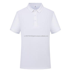 Golf unisexe confortable pour polo couleur unie uniforme du personnel décontracté avec motif d'impression de tissu de Jersey de Logo brodé personnalisé - Product Image 6