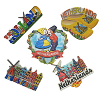 Aimant de réfrigérateur en résine en forme de cœur de Monaco souvenir logo personnalisé en gros