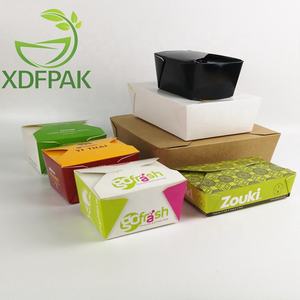 <span class=keywords><strong>Caja</strong></span> de Almuerzo Cuadrada Desechable de Papel Kraft para Llevar, para Servir Comida, Arroz Frito, Bocadillos, Pollo Frito, Sushi, Bento - Product Image 5