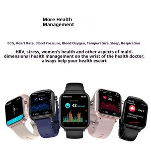 Montre intelligente en alliage d'aluminium avec surveillance, télécommande photo, glycémie, oxygène sanguin ETS570 - Product Image 4