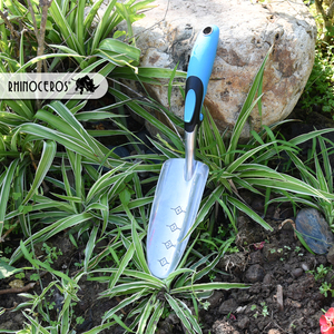Wholesale Certified Professional Durable Plant Care <strong>Ergo</strong> TPR Soft <strong>Handle</strong> with Aluminum Measurement Scale Garden Tool Trowel - Product Image 5